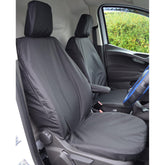 Ford Transit Courier Van 2014 - 2023 - Driver And Folding Passenger Seat Covers - Pair - Black